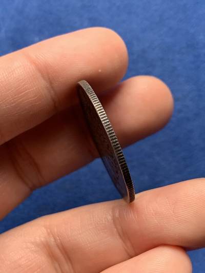 《竞宝斋》第437场 周日，周一2场连拍 （全场包邮） 缅甸孔雀1KYAT银币 细节见图