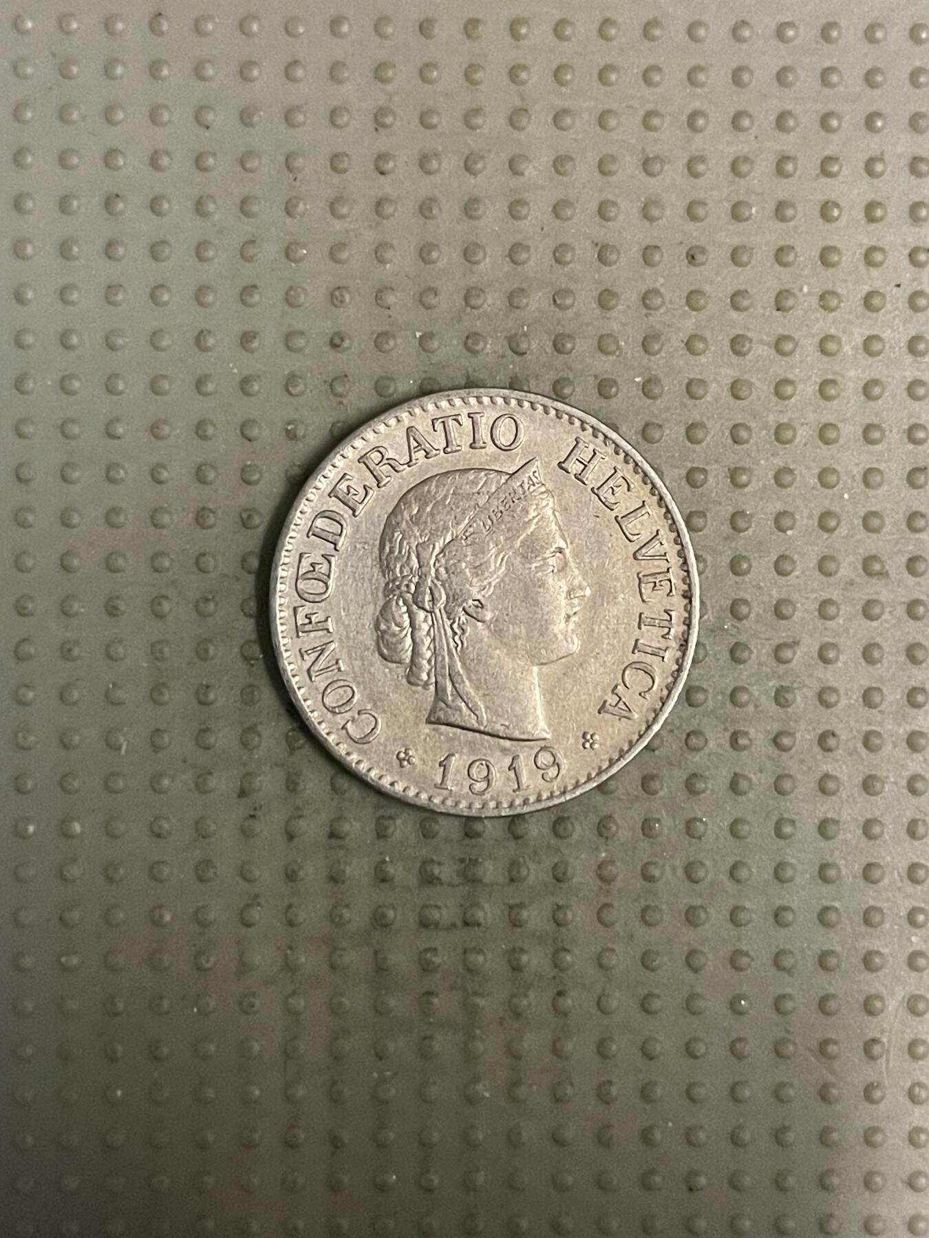 2025年第111场各国散币拍卖（总第111场） 瑞士1919年10生丁