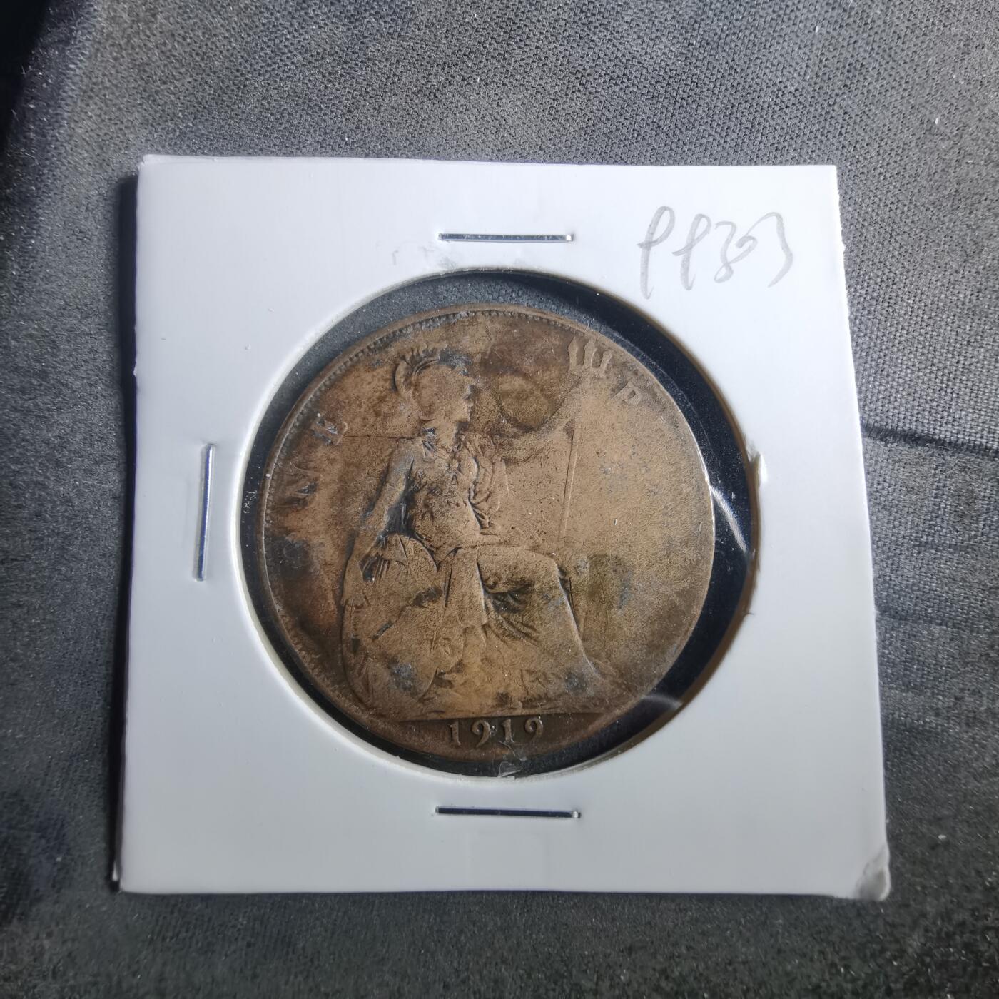 沼泽如烟--第899场 英国1919年1便士