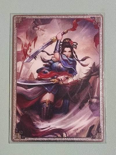 光影卡牌第25期，各家亲签，各家套卡，持续收拍品 - 卡玩帕克神州群英志，扈三娘金属卡