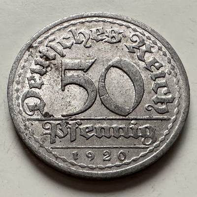 🌹外币初藏🌹🐯2025年第126场  每周二四六晚8️⃣点 接代拍 - 魏玛1920年50芬尼