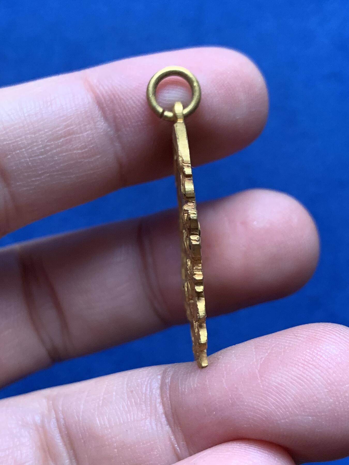 《竞宝斋》第437场 周日，周一2场连拍 （全场包邮） 1902年法国josse ten noode缤纷花车巡游镀金纪念章 7.38克 27.3*34.2mm