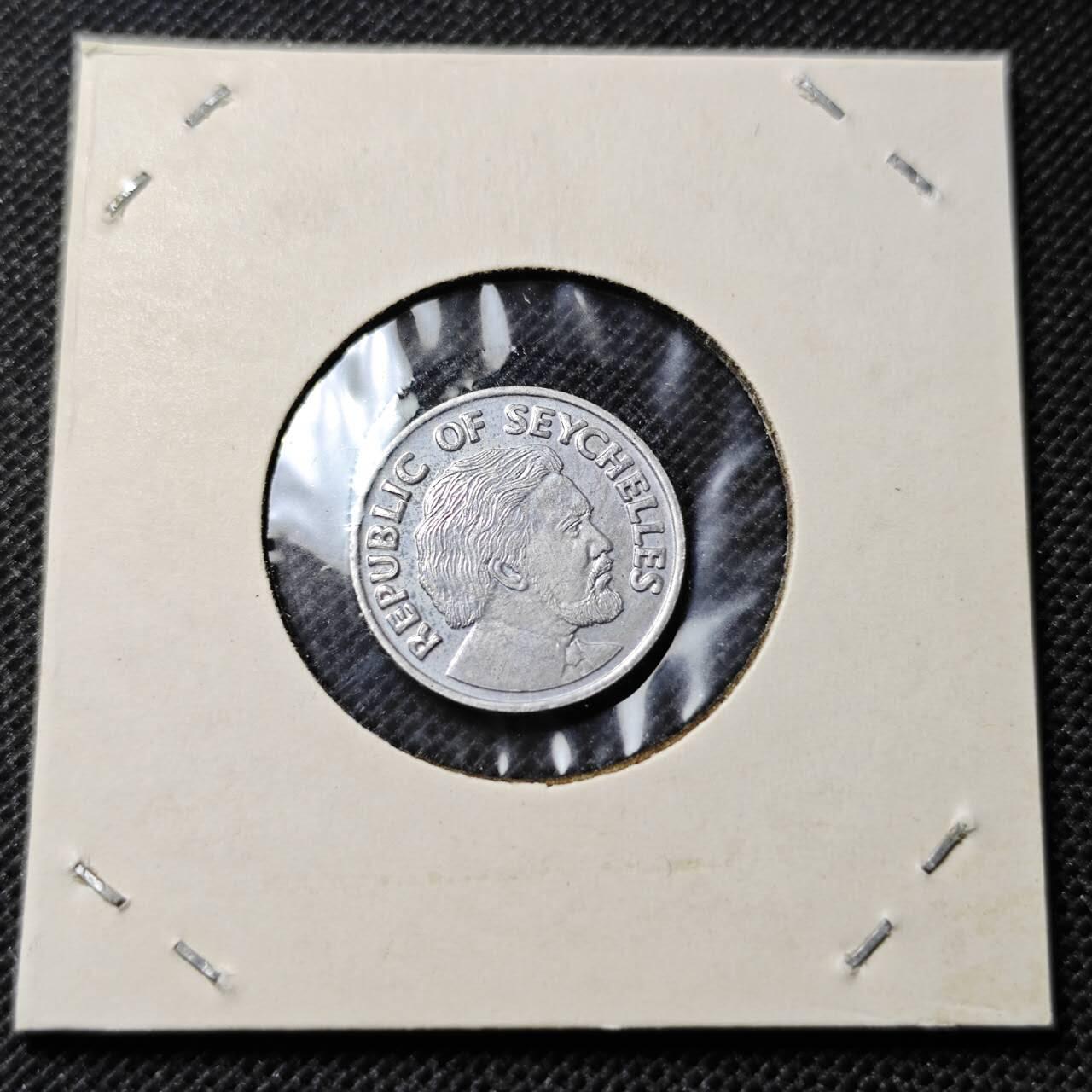 KK钱币收藏小铺  第368场  2月预留时间 周末发货  1976塞舌尔1分 好品