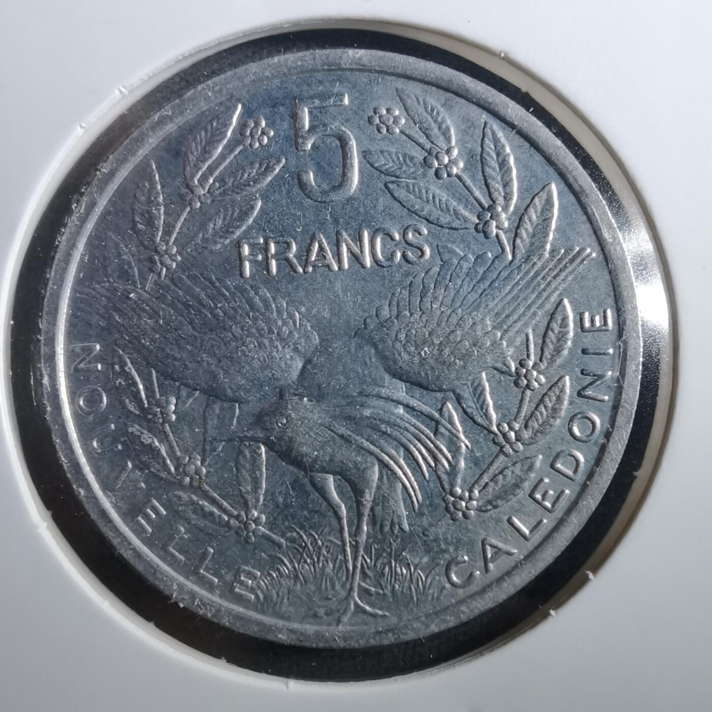 沼泽如烟--第899场 法属新喀里多尼亚1991年5法郎