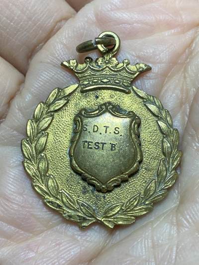 2025年第一百二十七场(总第一百五十三场）外国好品章牌、散币(免佣金) - 盾徽图案章牌，重12.46克