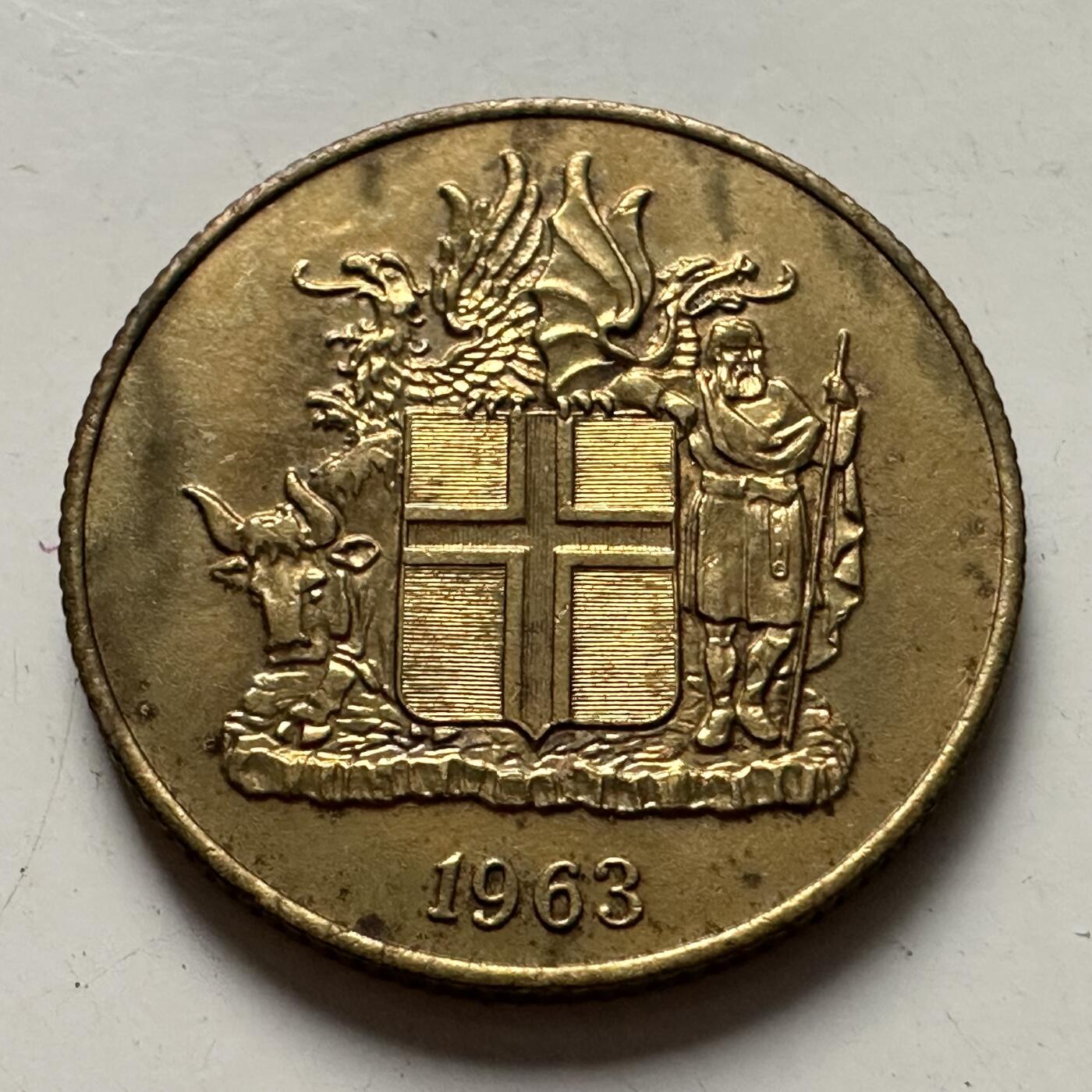 🌹外币初藏🌹🐯2025年第126场  每周二四六晚8️⃣点 接代拍 冰岛1963年一克朗