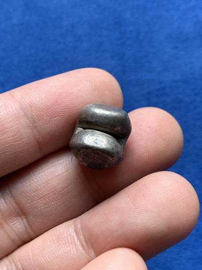 《竞宝斋》第437场 周日，周一2场连拍 （全场包邮） 泰国屁股锭 子弹银 14.4克 细节见图