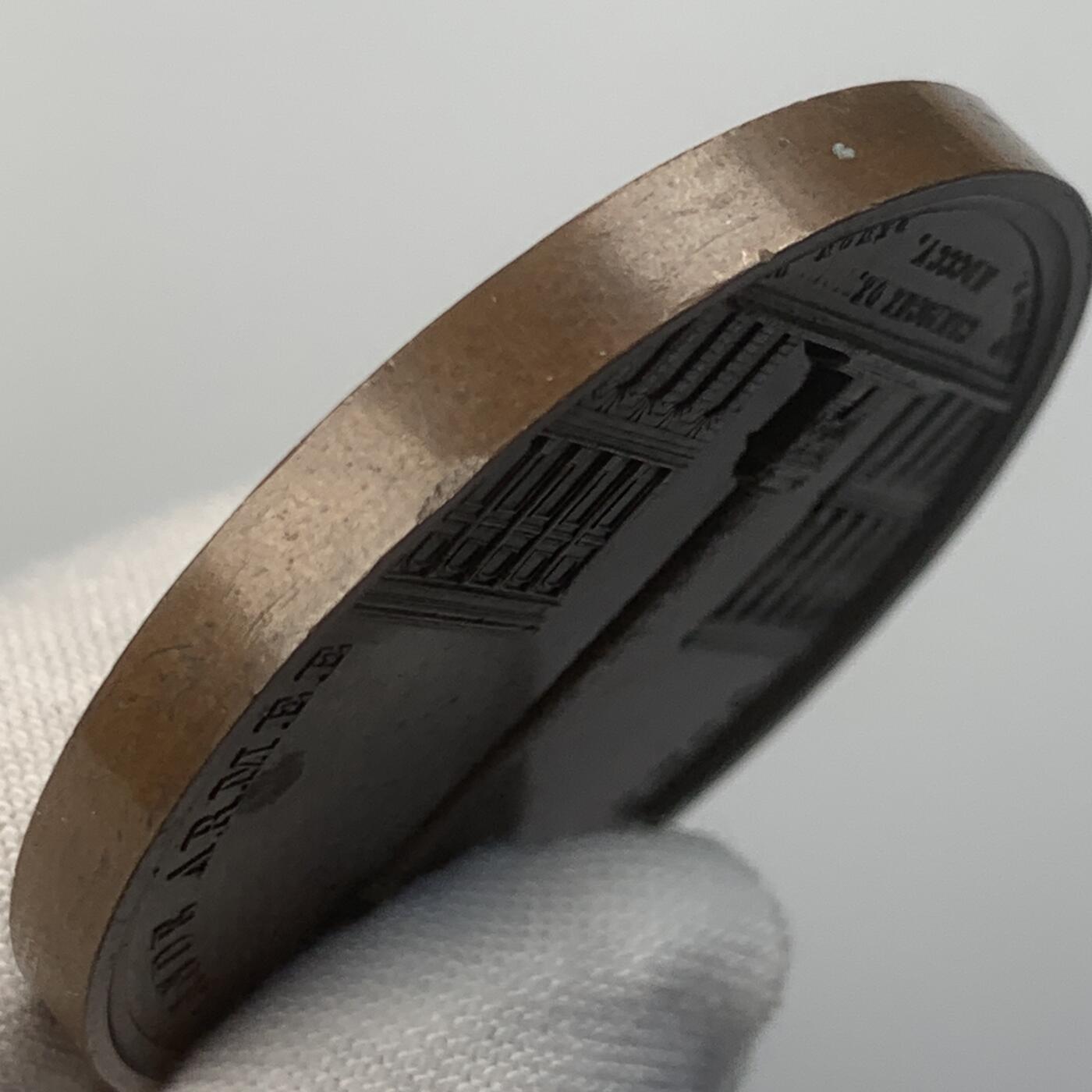 掌中浮雕-藏着的欧洲第041场 拿破仑系列章-1805年旺多姆广场纪功柱，目录编号Bramsen 463，40.5mm