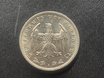 邮泉阁限时拍卖第三十五场 德国硬币专场（硬币在国外。请付邮费6元。） 德国第三帝国1938年1马克A版