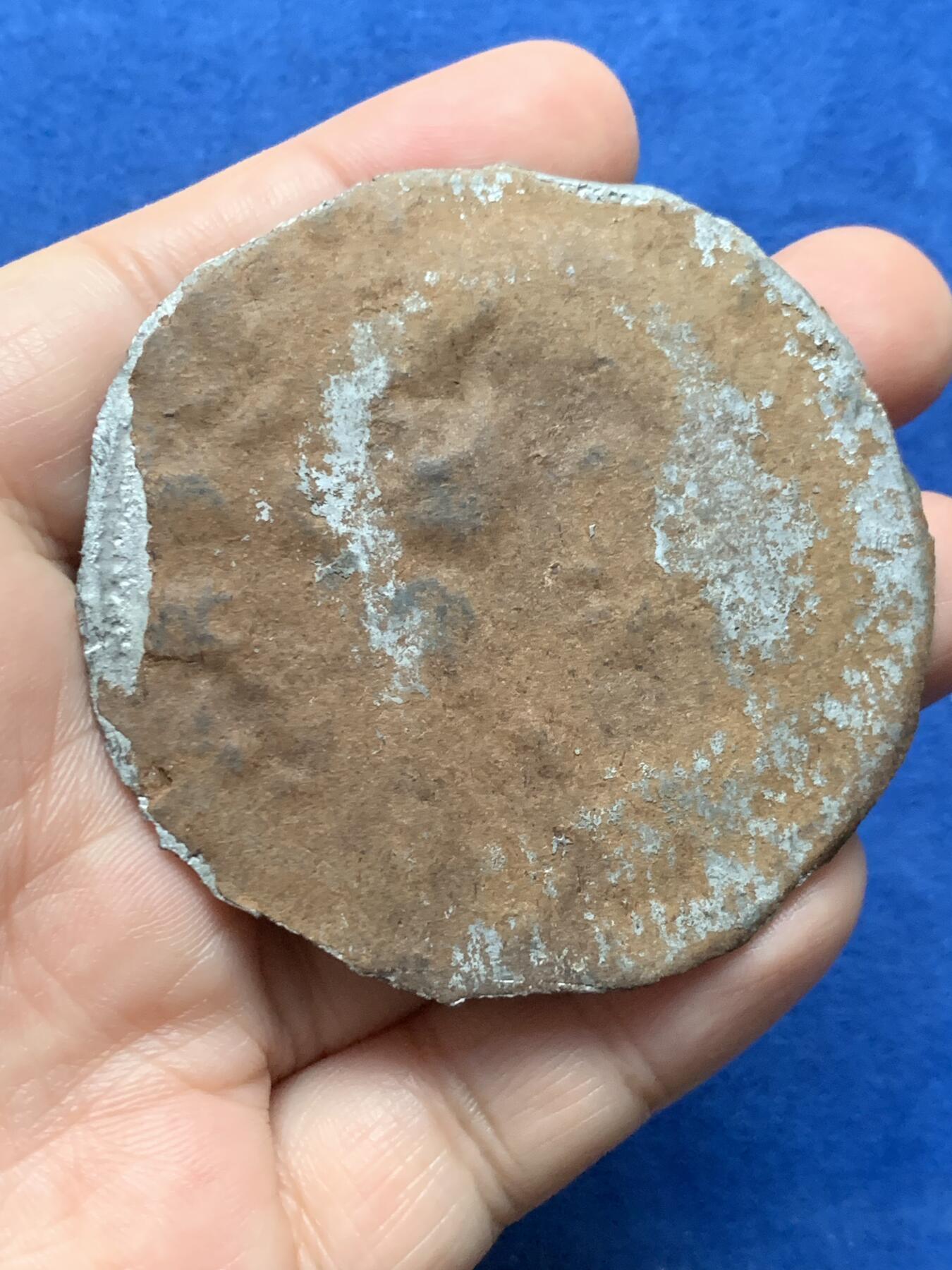 《竞宝斋》第437场 周日，周一2场连拍 （全场包邮） 法国拿破仑锡章 61mm 24.55克 有轻微不平 细节见图