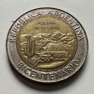 🌹外币初藏🌹🐯2025年第126场  每周二四六晚8️⃣点 接代拍 - 阿根廷2010年1比索纪念币—3