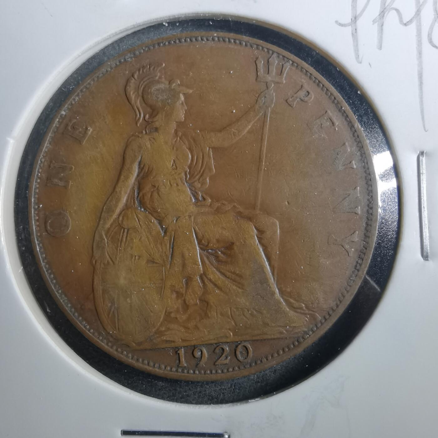 沼泽如烟--第899场 英国1920年1便士