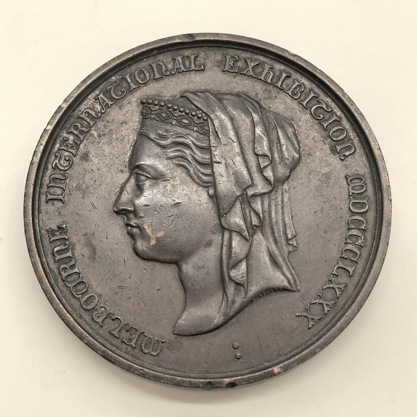 博洋堂世界钱币拍卖第146期（全场包邮） 英国1880年维多利亚澳大利亚世界博览会超大铜章