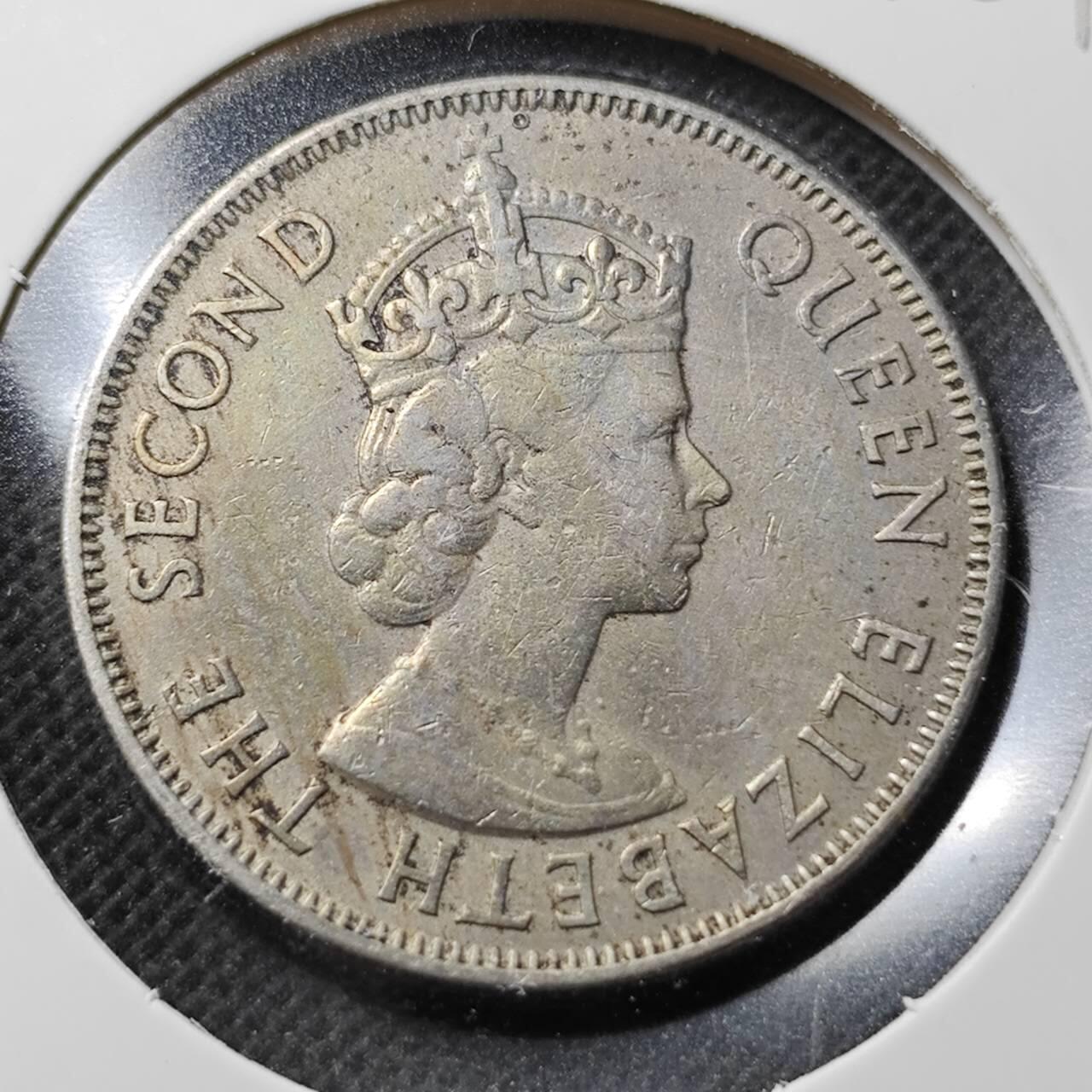 KK钱币收藏小铺  第368场  2月预留时间 周末发货  1957斐济1弗洛林