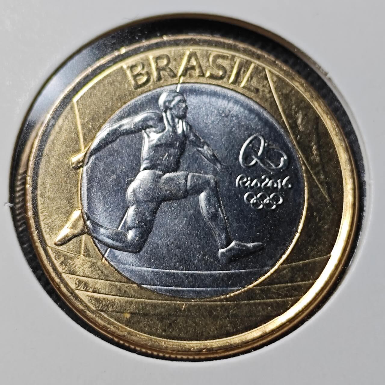 KK钱币收藏小铺  第368场  2月预留时间 周末发货  巴西1瑞尔双色币纪念币