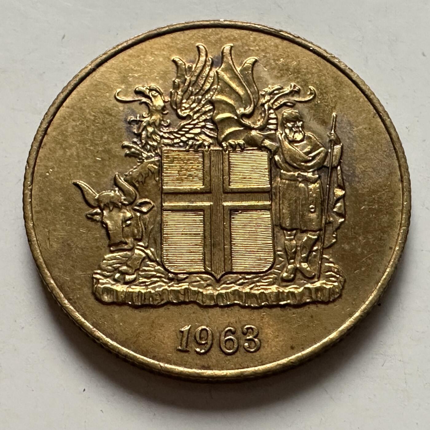 🌹外币初藏🌹🐯2025年第126场  每周二四六晚8️⃣点 接代拍 冰岛1963年2克朗