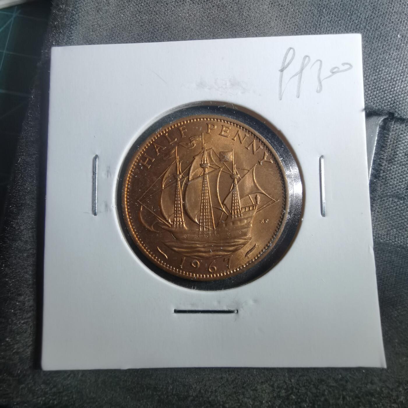 沼泽如烟--第899场 英国1967年半便士