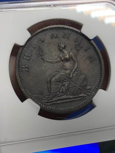 《竞宝斋》第437场 周日，周一2场连拍 （全场包邮） NGC UNCD 英国 1806年 乔治三世 1便士铜币 SOHO厂经典出品