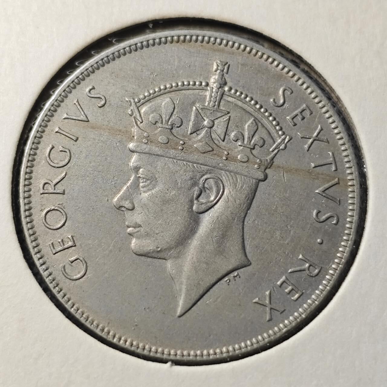 KK钱币收藏小铺  第368场  2月预留时间 周末发货  1949英属东非 乔六一先令