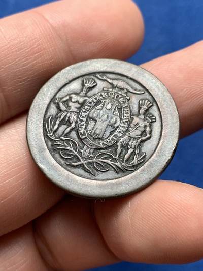 《竞宝斋》第437场 周日，周一2场连拍 （全场包邮） 牙买加1829年威廉·史密斯1便士应急铜质代币