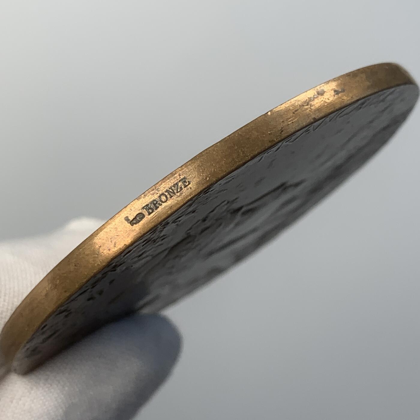 掌中浮雕-藏着的欧洲第041场 1900年法国巴黎世博会铜章，64mm