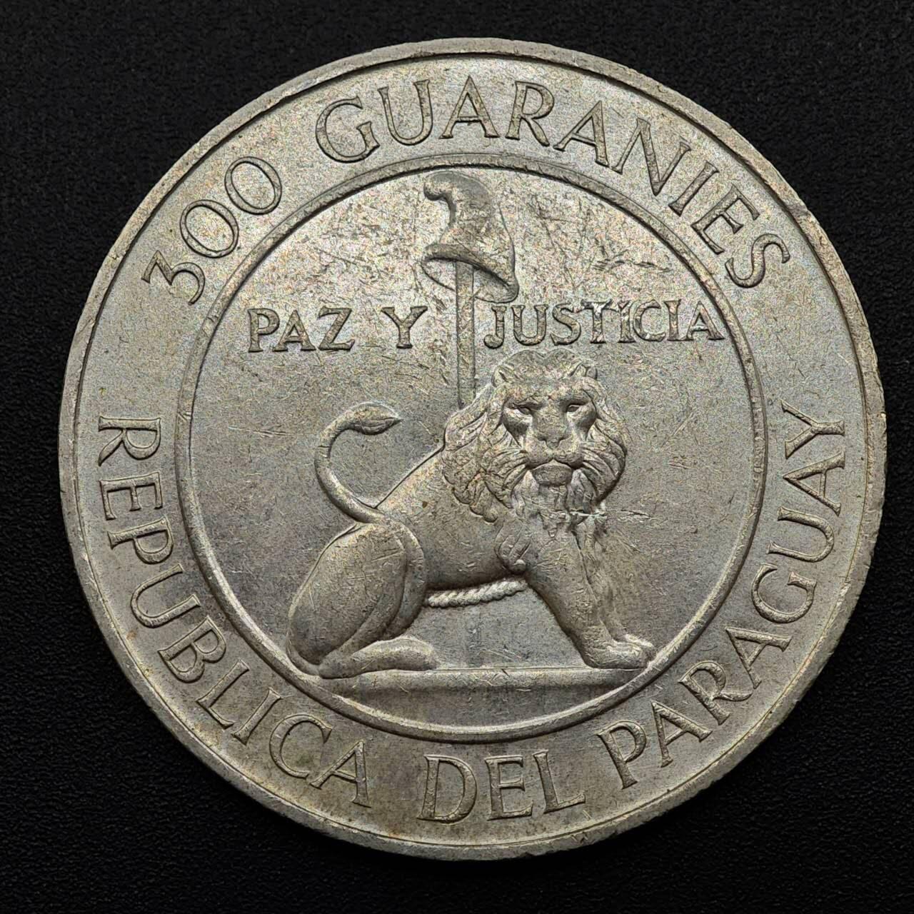 【淘币小摊】实时拍第七百九十五拍   银币套币场   满百包邮可预留二周 每周一统一发货   巴拉圭1973年300瓜拉尼银币 26.6克720银 银价210