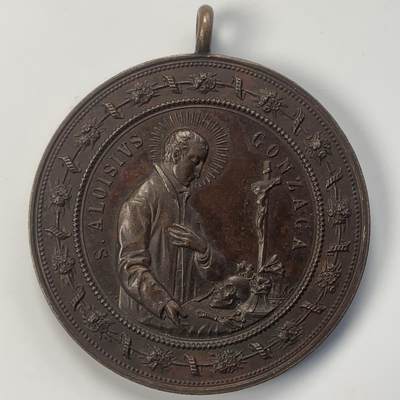 掌中浮雕-藏着的欧洲第041场 - 19世纪瑞士宗教题材大铜章， 47mm