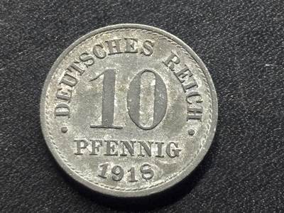 邮泉阁限时拍卖第三十五场 德国硬币专场（硬币在国外。请付邮费6元。） - 德意志帝国1918年10芬尼