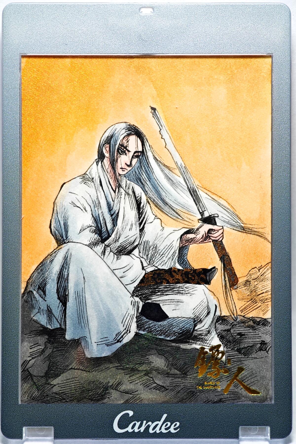 白泽拍卖卡牌手绘专场第28期（细雨生寒、寻梅闻香） 2025 卡星手绘卡 镖人 西域刀马  竹影亲签 卡砖封装