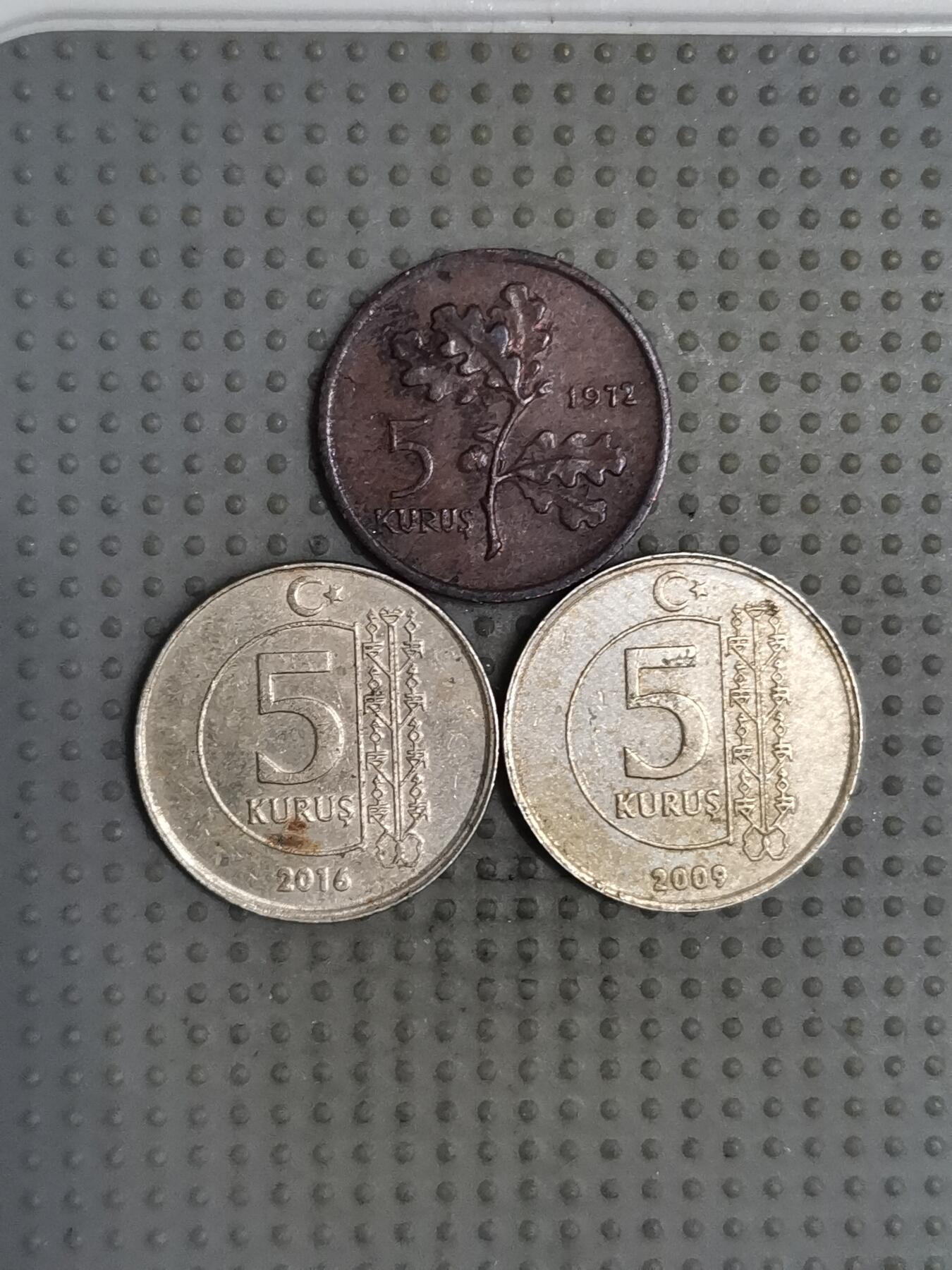 2025年第114场各国散币拍卖（总第114场） 土耳其5库鲁斯3枚