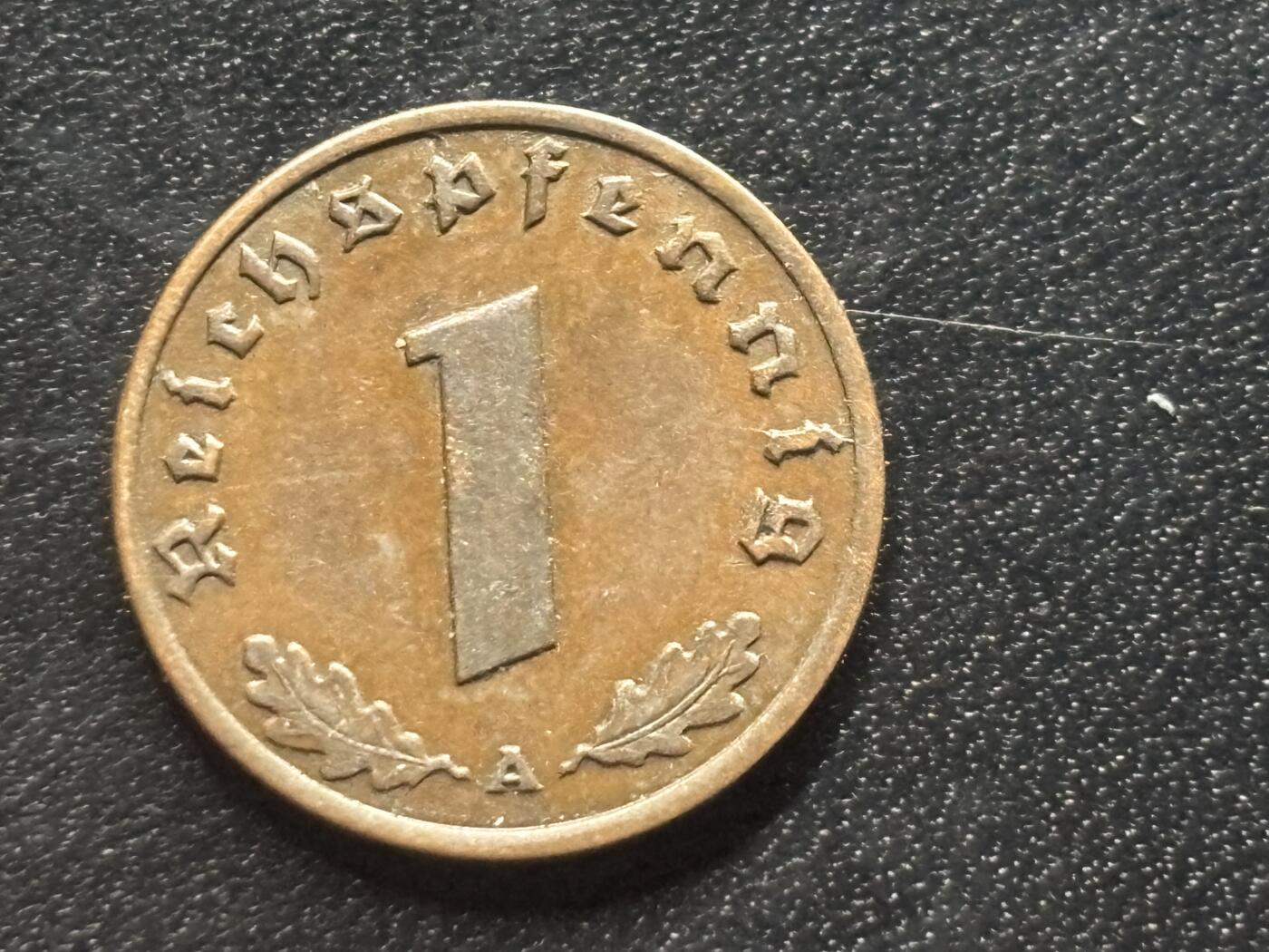 邮泉阁限时拍卖第三十五场补 德国硬币（第三帝国）专场（硬币在国外。请付邮费6元。） 德国第三帝国1937年1芬尼A版