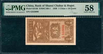 上海炎玺拍卖 玺韵华章：第七章 - 晉察冀邊區銀行壹角