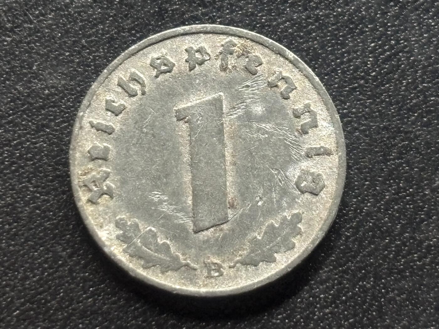 邮泉阁限时拍卖第三十五场补 德国硬币（第三帝国）专场（硬币在国外。请付邮费6元。） 德国第三帝国1940年1芬尼B版