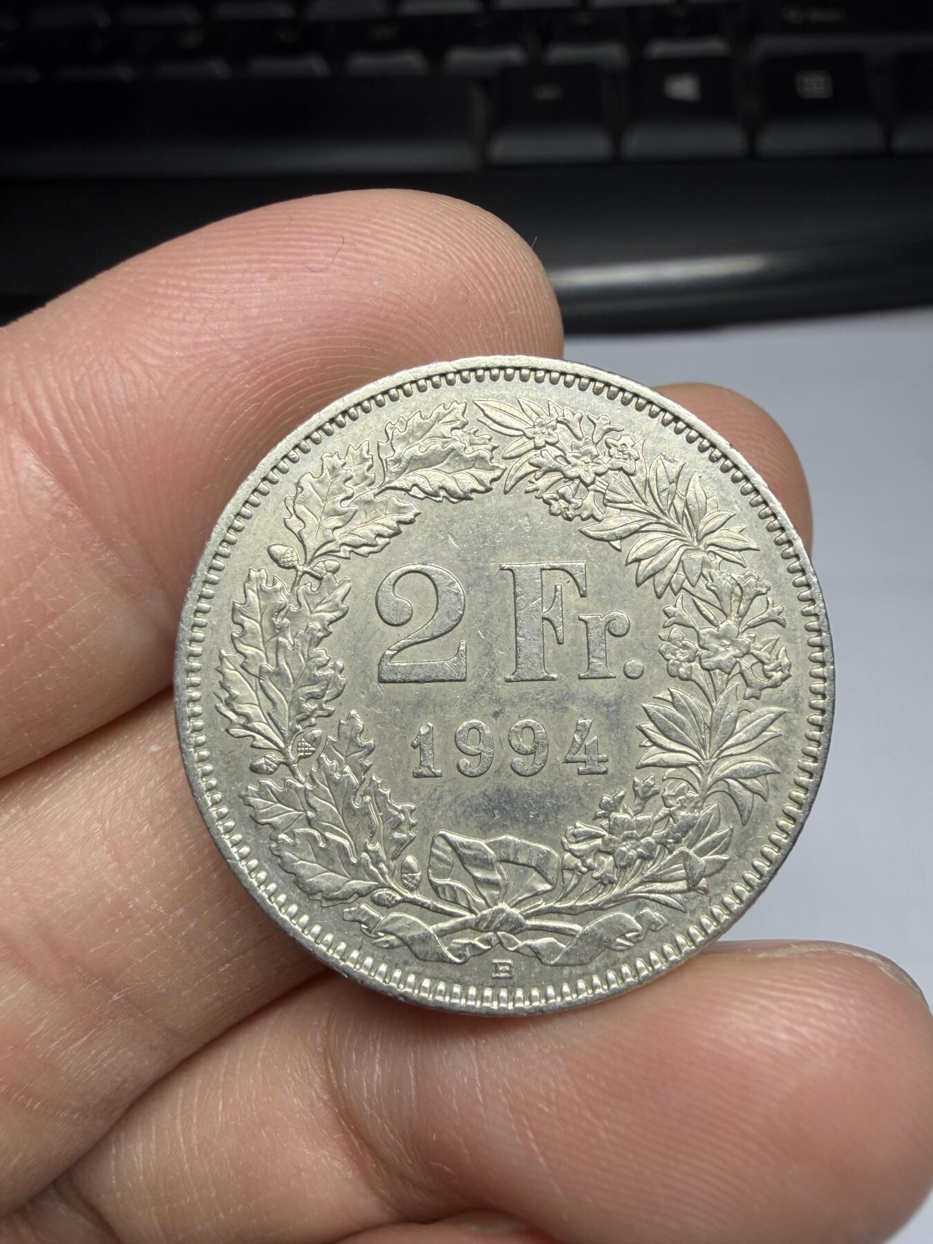 2025年集古藏今外币拍卖第十期-第5场—（总第285拍），可以寄存60天，满160元包邮。 1994年瑞士2法郎