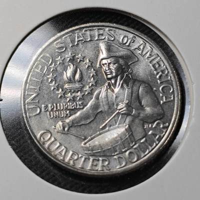 KK钱币收藏小铺  第368场  2月预留时间 周末发货 -  1976美国25分纪念币 好品