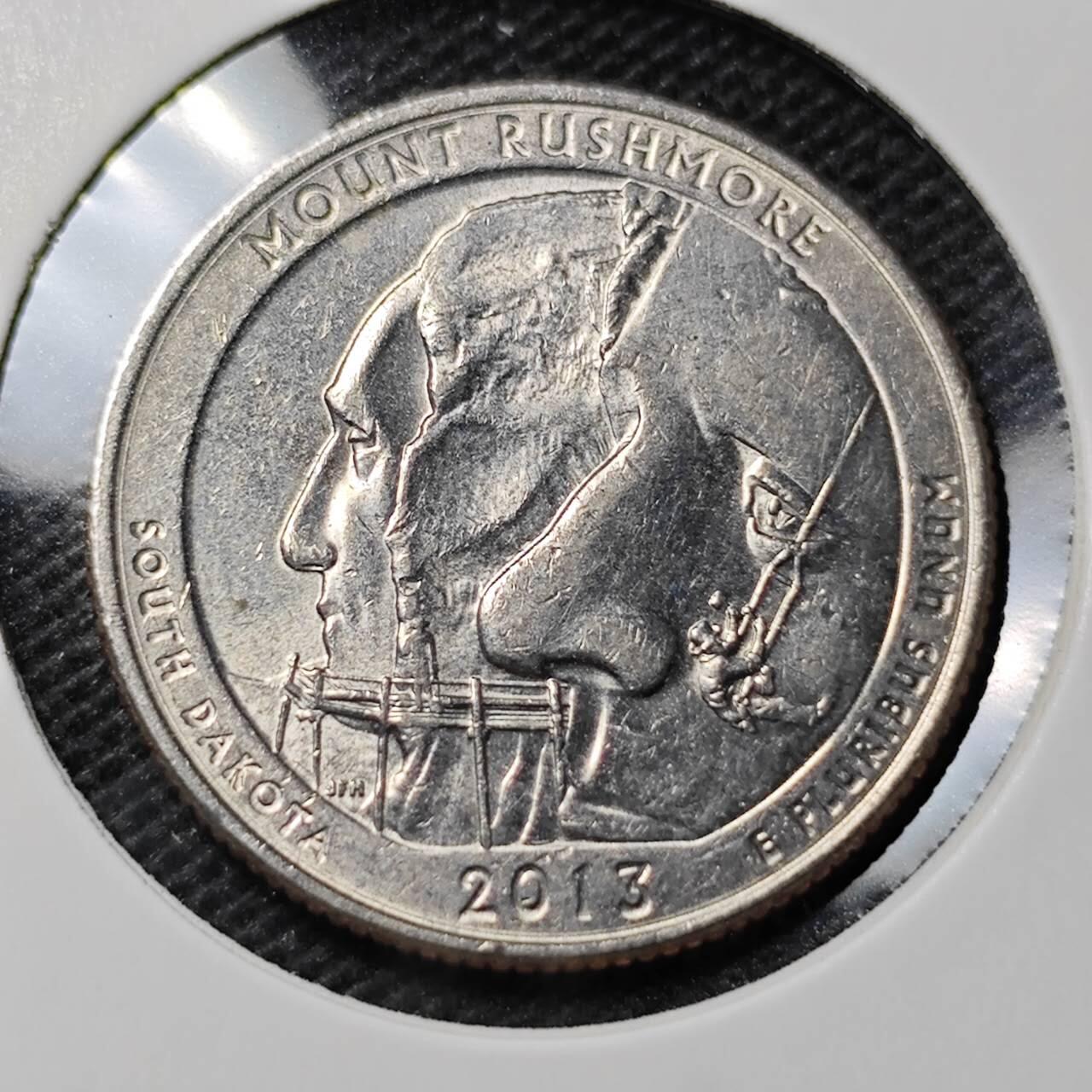 KK钱币收藏小铺  第368场  2月预留时间 周末发货  2013美国25分纪念币