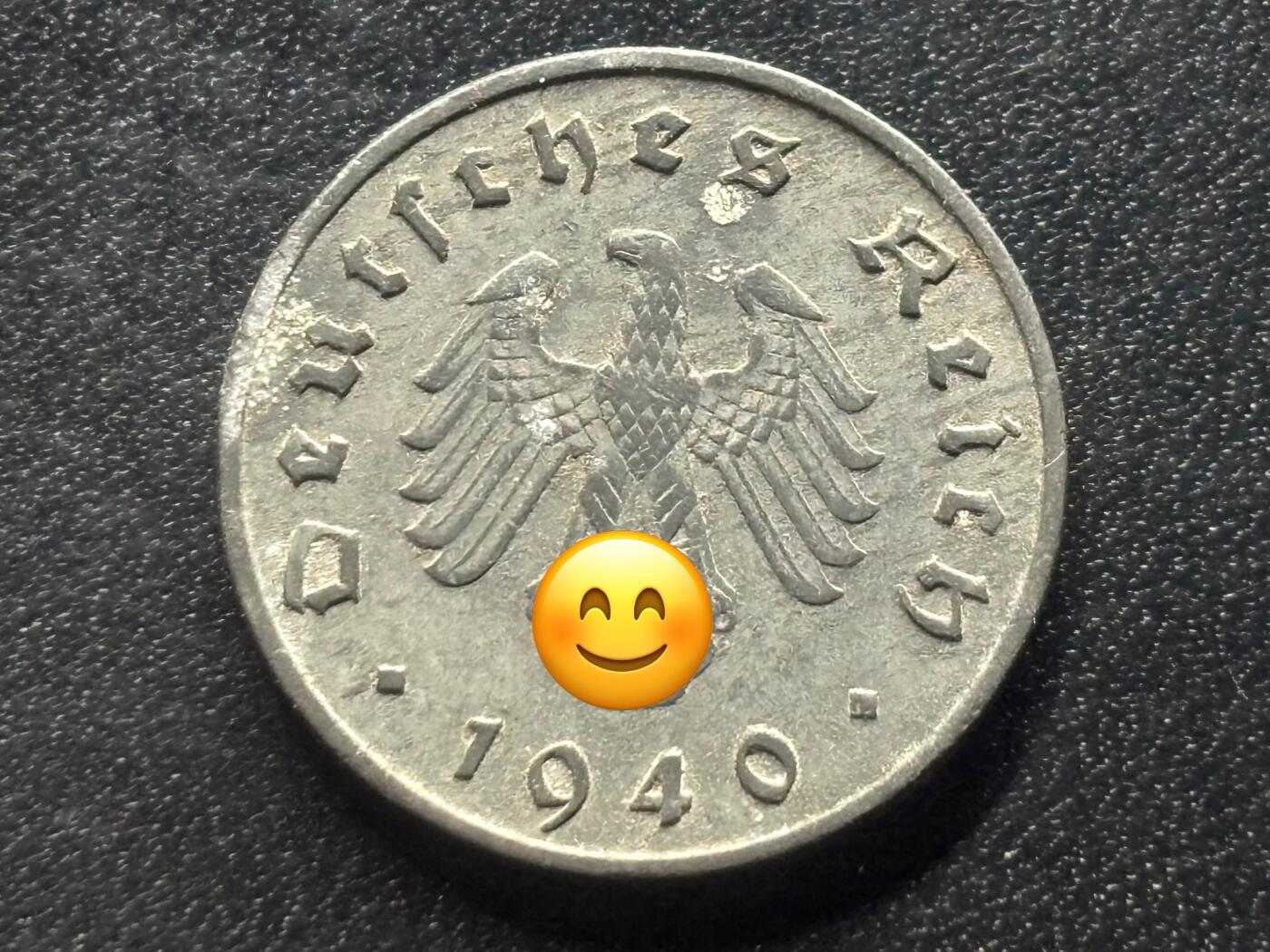 邮泉阁限时拍卖第三十五场补 德国硬币（第三帝国）专场（硬币在国外。请付邮费6元。） 德国第三帝国1940年10芬尼A版