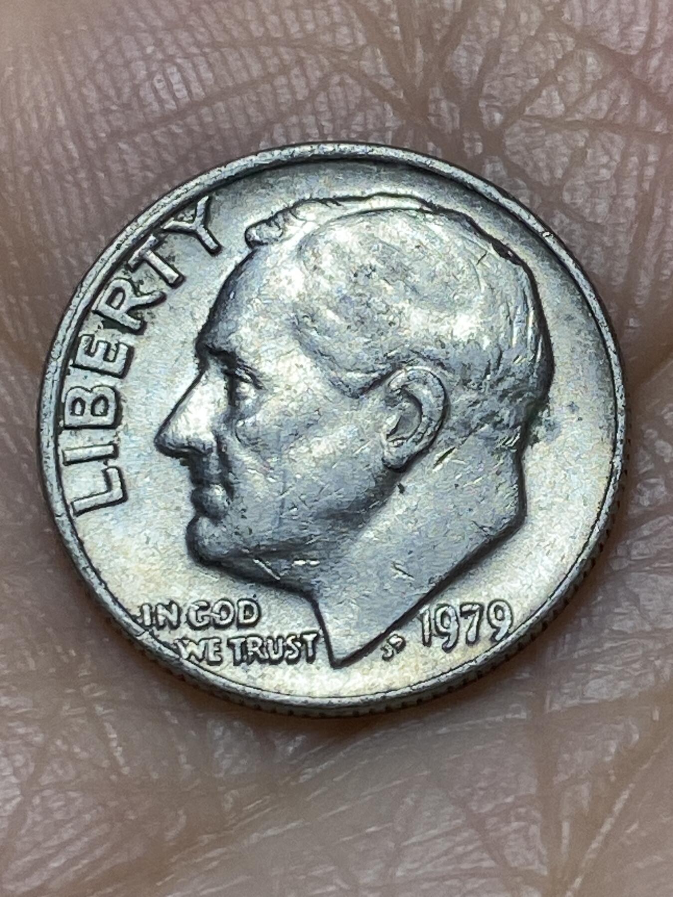 2025年第一百二十七场(总第一百五十三场）外国好品章牌、散币(免佣金) 美国🇺🇸1979年1角(罗斯福1角第二版，无标版)