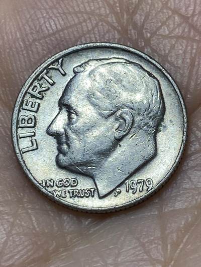 2025年第一百二十七场(总第一百五十三场）外国好品章牌、散币(免佣金) - 美国🇺🇸1979年1角(罗斯福1角第二版，无标版)