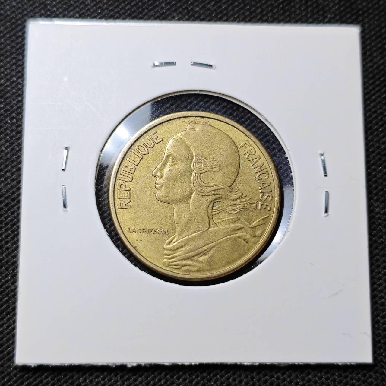 KK钱币收藏小铺  第368场  2月预留时间 周末发货 1963 法国50分 少见面值