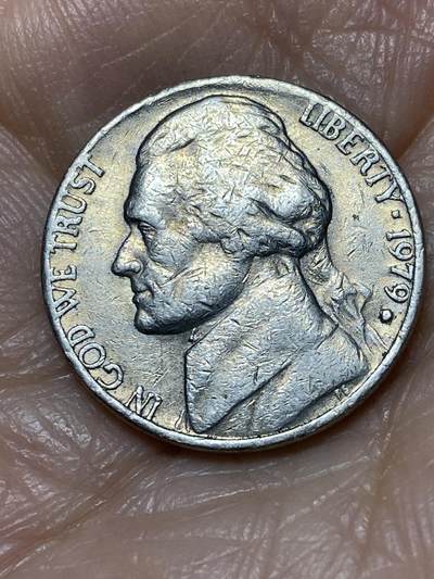 2025年第一百二十八场(总第一百五十四场）外国好品散币、邮币封和邮票场(免佣金) - 美国🇺🇸1979年5分(杰斐逊5分第三版，D标丹佛造)