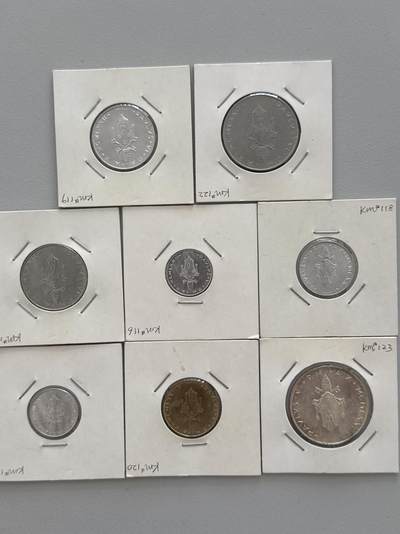 ❤️【币观天下】❤️ 第330期钱币拍卖- 2025.11.14周五晚上6点半场-长期征集拍品 - 梵蒂冈8枚含银币一枚