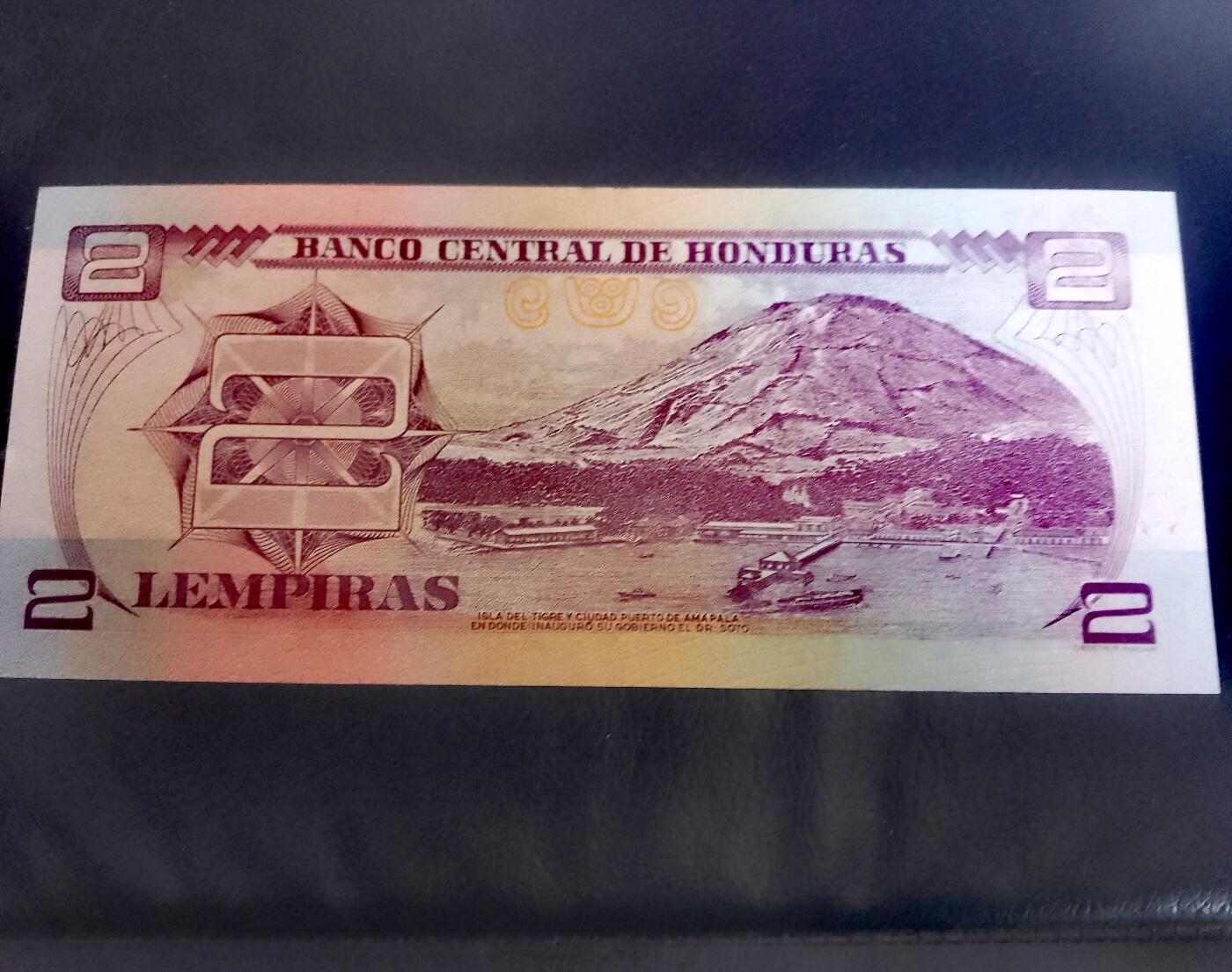 全新洪都拉斯2012年2伦比拉“数二“兼“全小号“兼“双喜号”超级靓品纸币