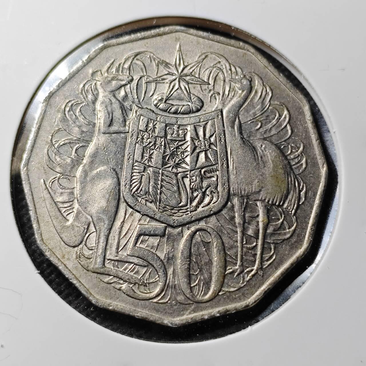 KK钱币收藏小铺  第368场  2月预留时间 周末发货  1981澳大利亚50便士