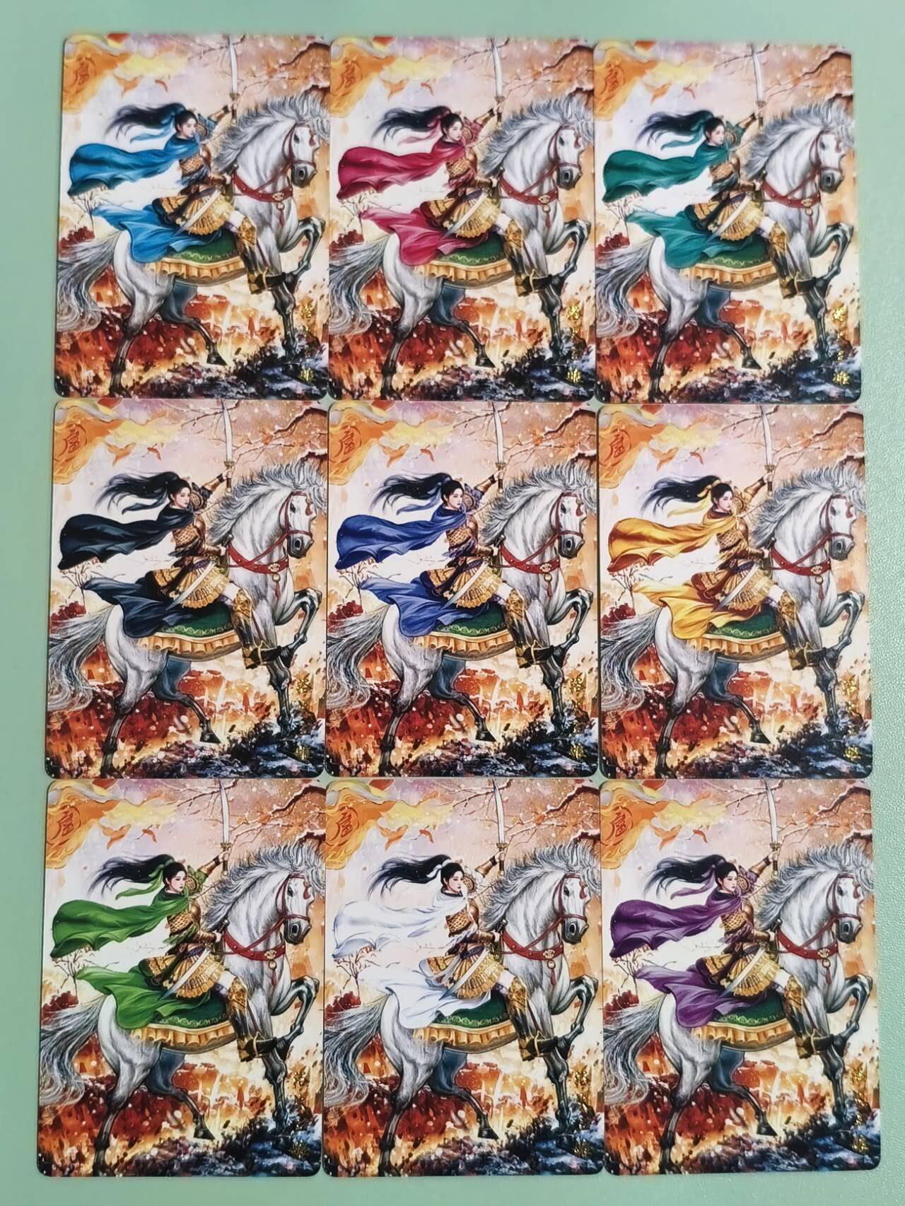 光影卡牌第25期，各家亲签，各家套卡，持续收拍品 青朴扈三娘普卡9宫