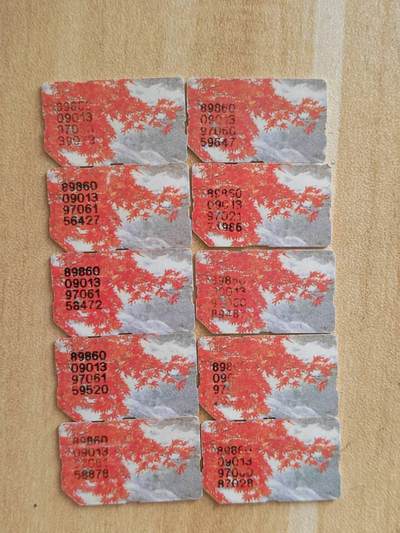 （福建手机SIM卡）第09期2025年11月11日晚21：10时延时截拍 - 福建手机SIM卡芯片10枚 97年