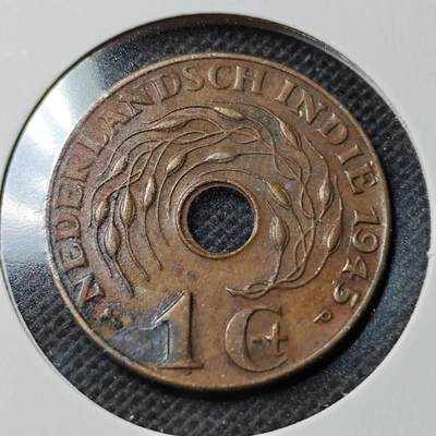 KK钱币收藏小铺  第368场  2月预留时间 周末发货 -  荷属东印度一分铜币