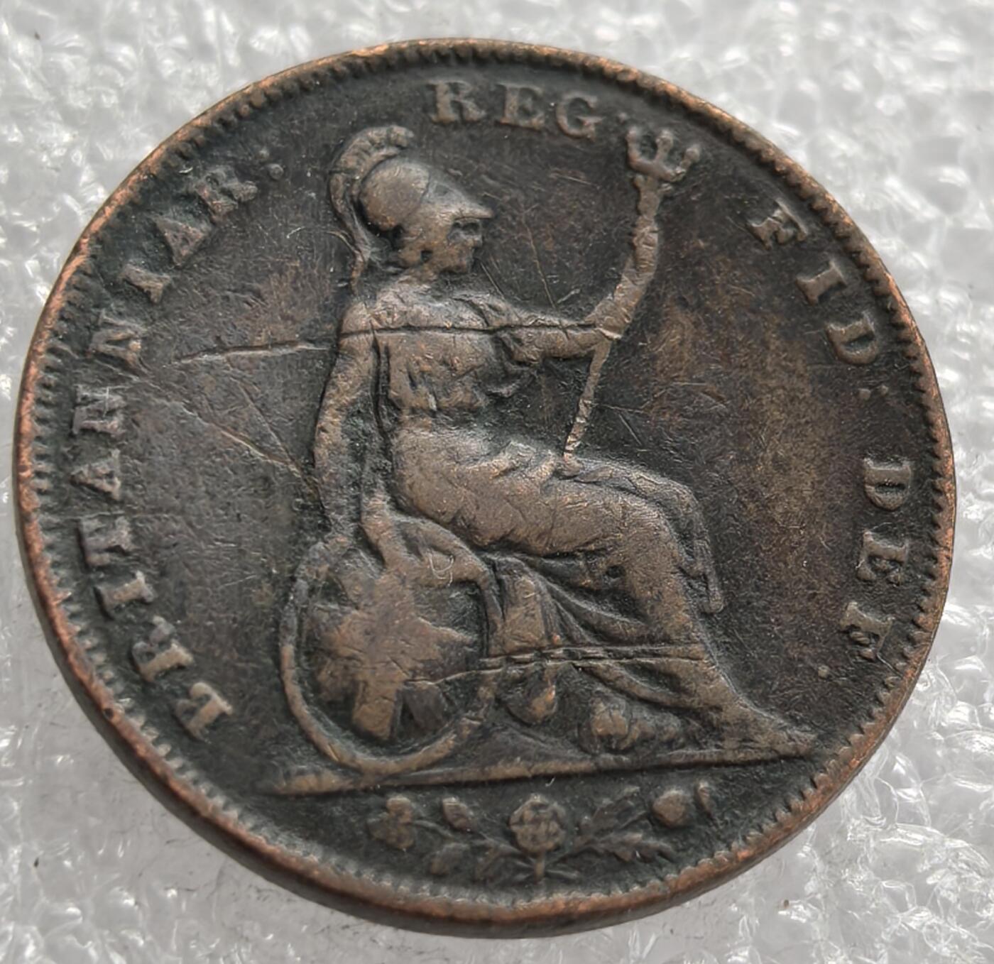 外国优质老铜币银币，周六九点倒数截拍，满百包邮，可寄存半年，喜欢朋友微信扫描二维码可直接参拍 英国1845年法新