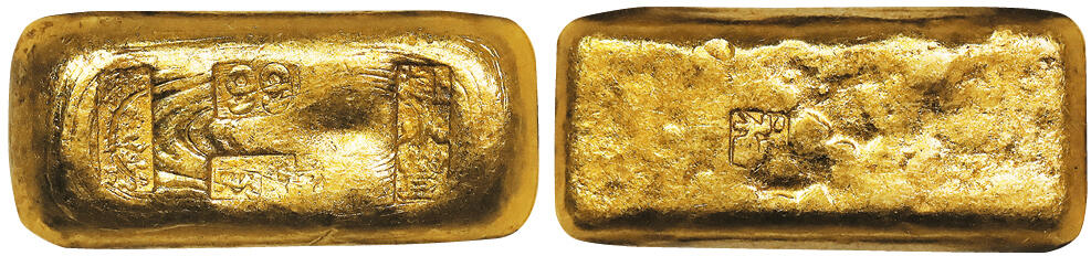 北京阿城哥拍卖2025年秋季拍卖会 民国上海永丰，加炼足赤一两金条一枚，31.3g GBCA MS61