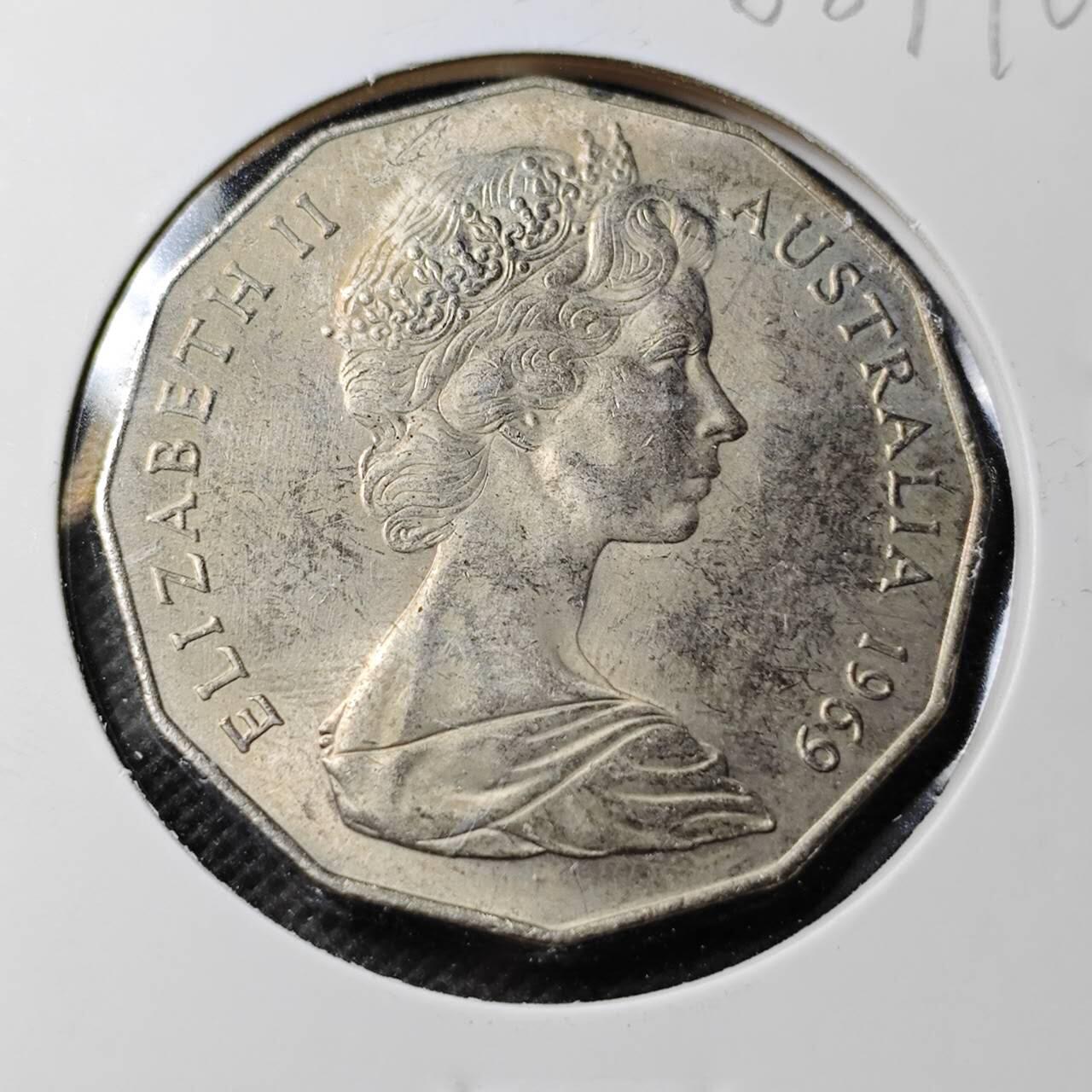 KK钱币收藏小铺  第368场  2月预留时间 周末发货  1969澳大利亚50分